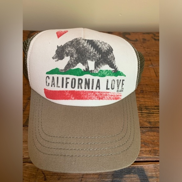 Billabong California Love Bear Print Camo Baseball Cap Hat Adjustable Snapback - Picture 1 of 7